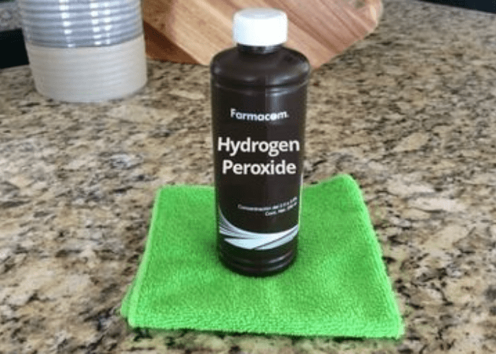 cleaning granite with peroxide to remove stains from granite counter