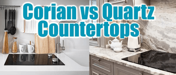 corian vs quartz countertops