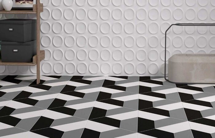 designer mosaic ceramic flooring