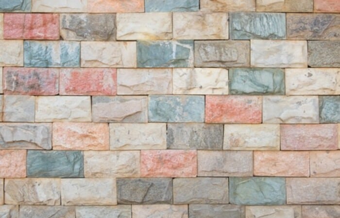 exquisite colored stone wall