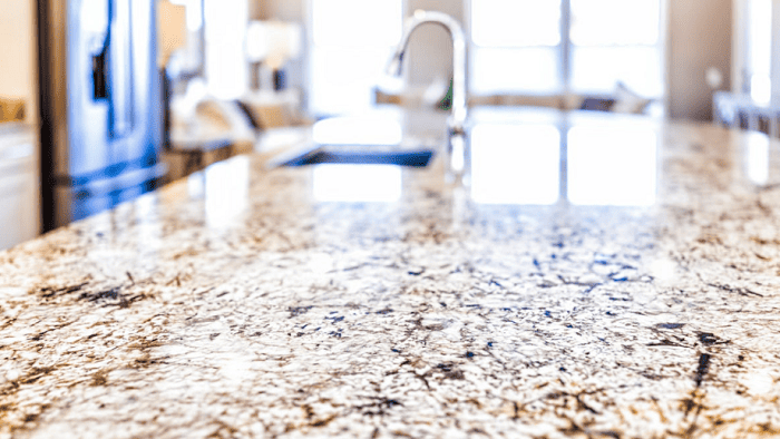 granite countertop closeup
