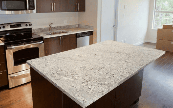 granite countertop white