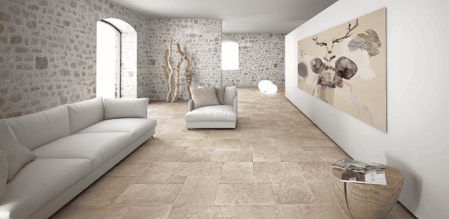 limestone tiles interior