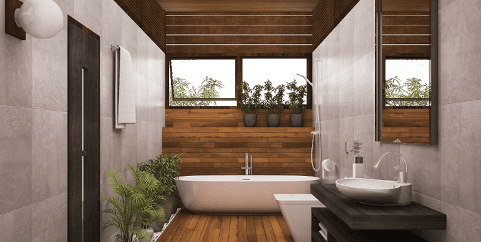 nature style bathroom