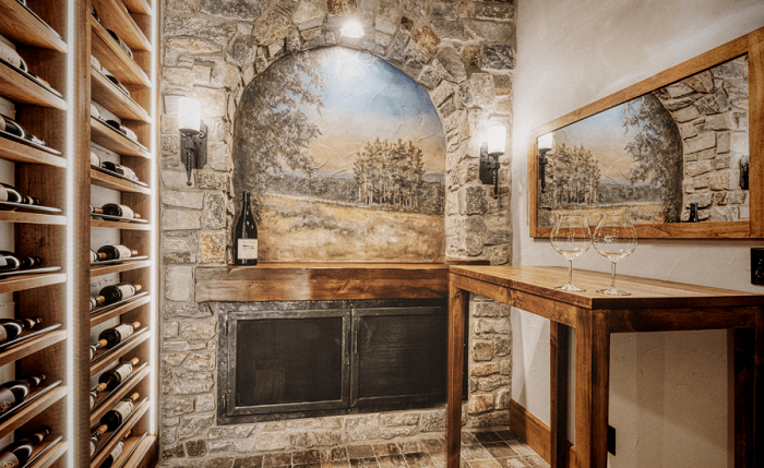 stone wine cellar
