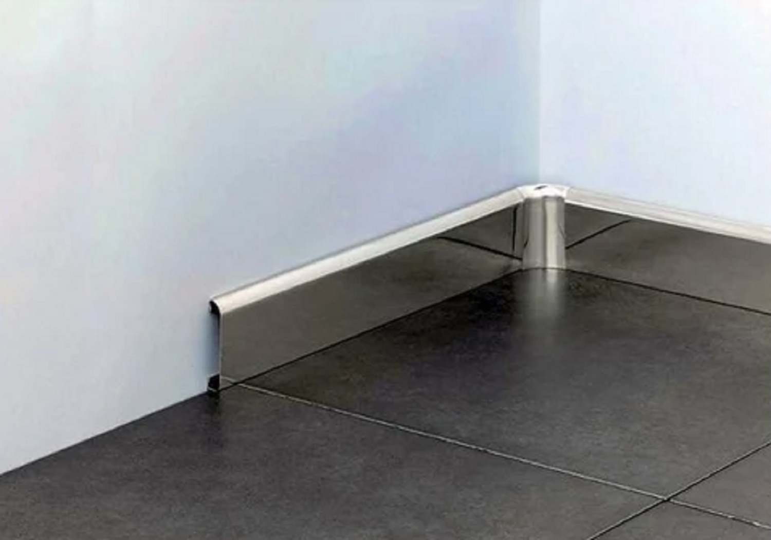 brushed stainless steel tile trim